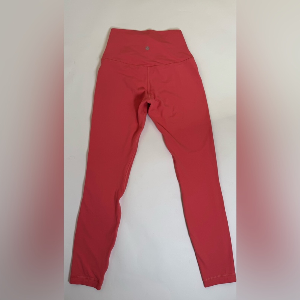 Lululemon Align High Rise Leggings Pink Coral Size 4 - Picture 2 of 7
